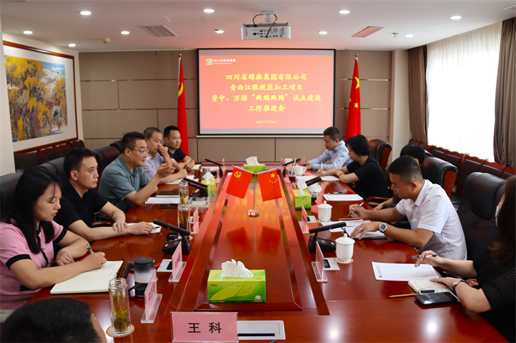 鄧華主持召開集團(tuán)公司青白江保稅區(qū)加工項(xiàng)目資中 、萬(wàn)源“兩端兩網(wǎng)”試點(diǎn)建設(shè)項(xiàng)目工作推進(jìn)會(huì)