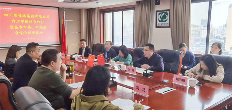 集團(tuán)公司召開(kāi)與內(nèi)江市供銷(xiāo)社、隆昌市委、市政府合作洽談座談會(huì)